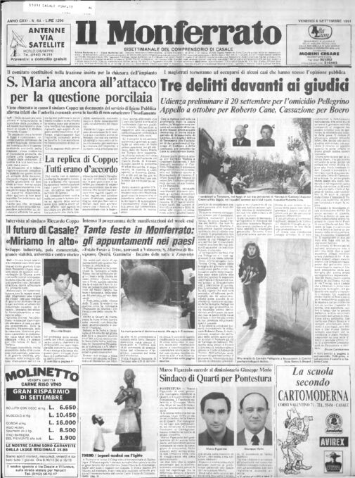 Il Monferrato - Edizione 64 del 06/09/1991